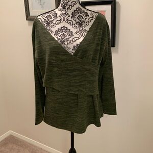 Eloquii green sweater